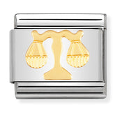 Nomination Composable Classic Link 030104/07 Libra in 18K Gold